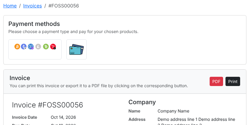 FOSSBilling payment gateway instant payouts